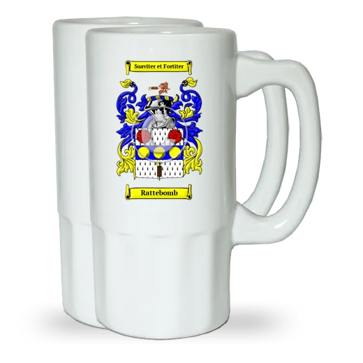 Rattebomb Pair of Beer Steins