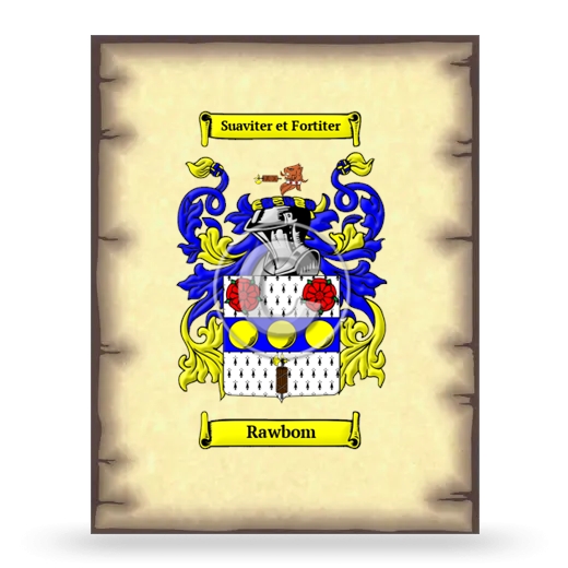 Rawbom Coat of Arms Print