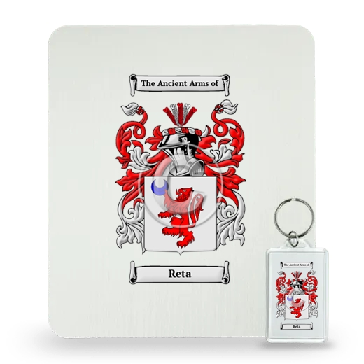 Reta Mouse Pad and Keychain Combo Package