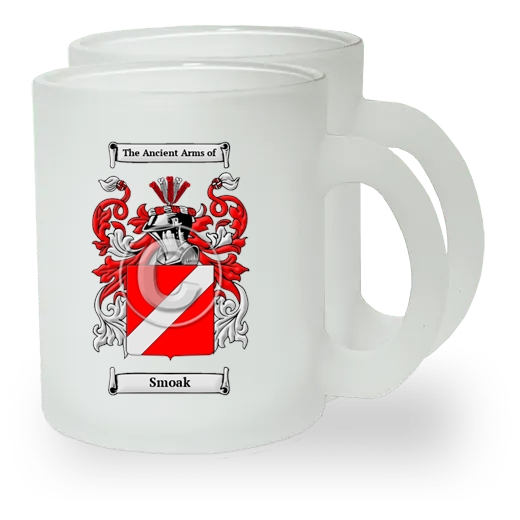 Smoak Pair of Frosted Glass Mugs