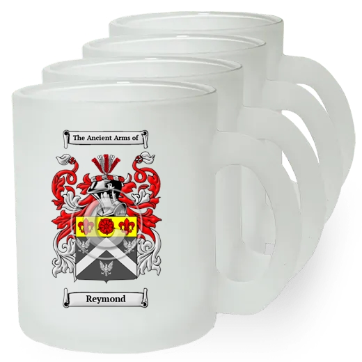 Reymond Set of 4 Frosted Glass Mugs