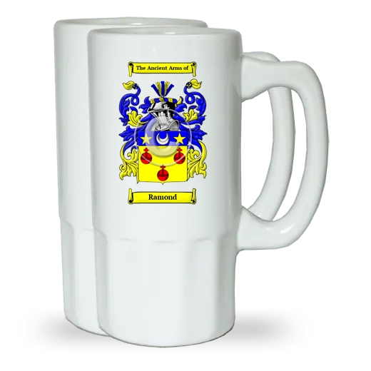 Ramond Pair of Beer Steins