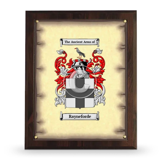 Rayneforde Coat of Arms Plaque