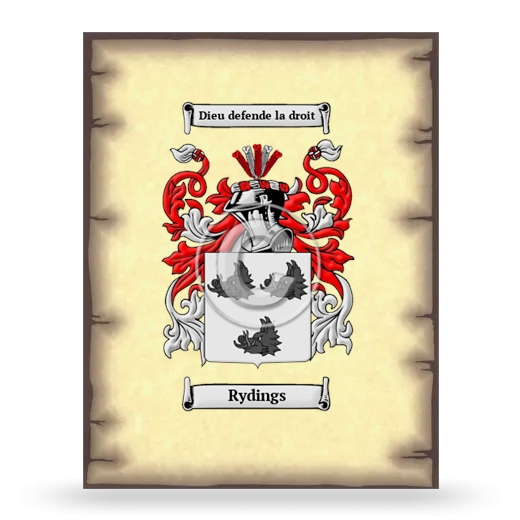 Rydings Coat of Arms Print