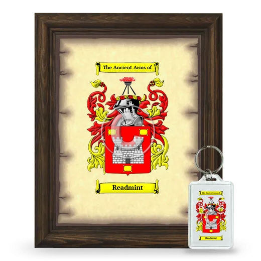 Readmint Framed Coat of Arms and Keychain - Brown