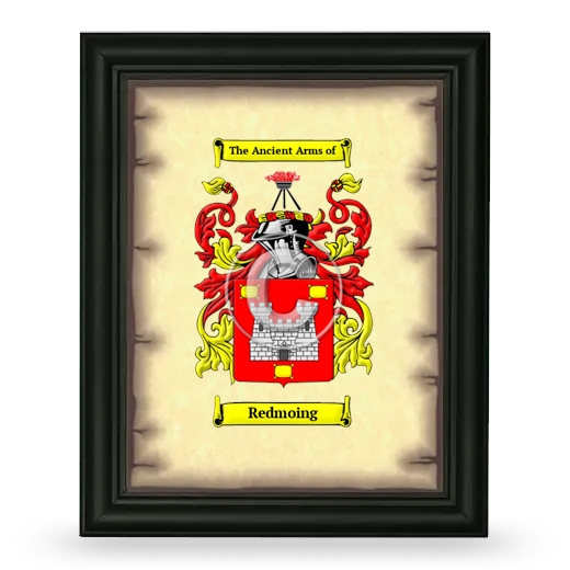 Redmoing Coat of Arms Framed - Black