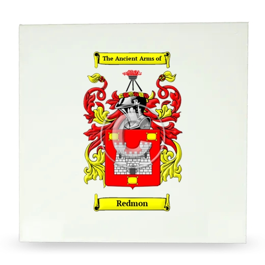 Redmon Large Ceramic Tile with Coat of Arms