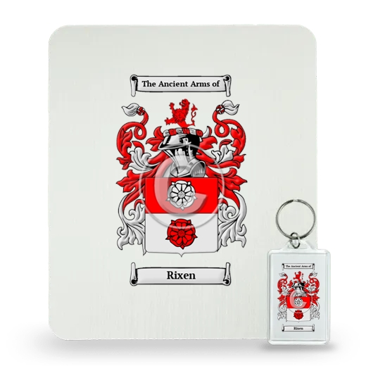 Rixen Mouse Pad and Keychain Combo Package