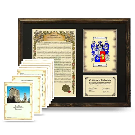 Rhiner Framed History And Complete History- Brown