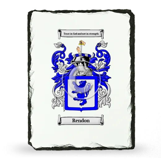 Rendon Coat of Arms Slate