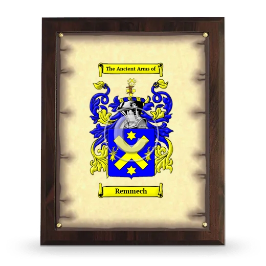 Remmech Coat of Arms Plaque