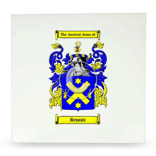 Rennix Large Ceramic Tile with Coat of Arms