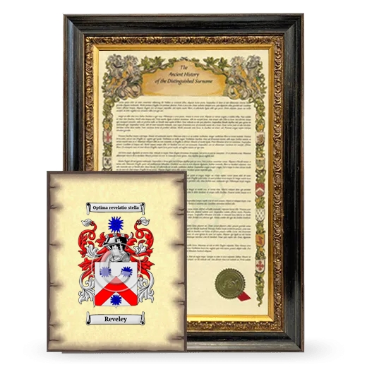Reveley Framed History and Coat of Arms Print - Heirloom