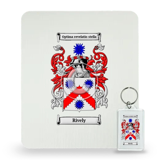 Rively Mouse Pad and Keychain Combo Package