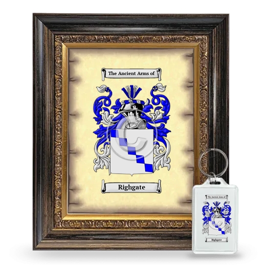 Righgate Framed Coat of Arms and Keychain - Heirloom