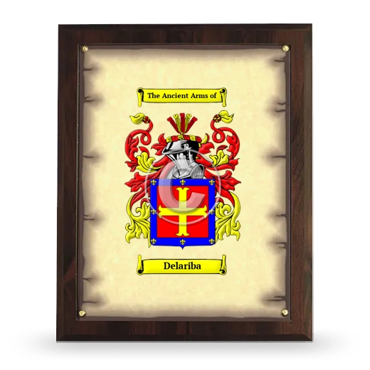 Delariba Coat of Arms Plaque