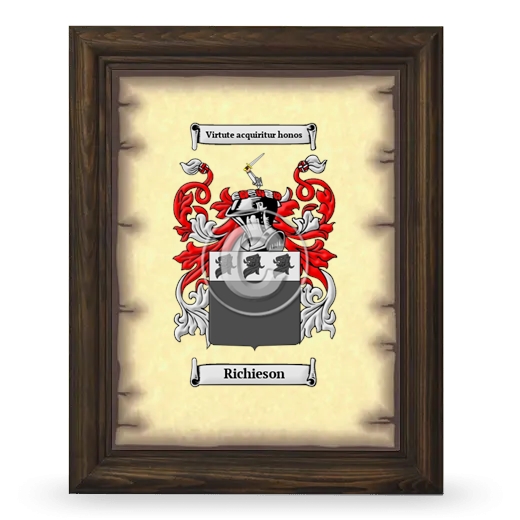 Richieson Coat of Arms Framed - Brown