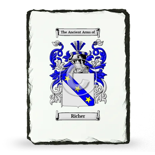 Richer Coat of Arms Slate