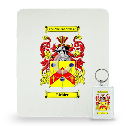 Richier Mouse Pad and Keychain Combo Package