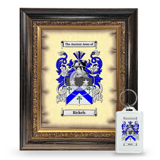 Rickels Framed Coat of Arms and Keychain - Heirloom