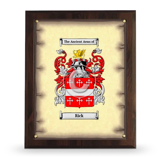 Rick Coat of Arms Plaque