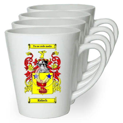 Ridach Set of 4 Latte Mugs