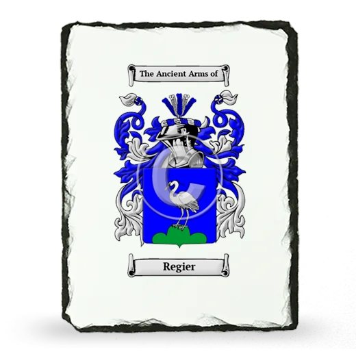 Regier Coat of Arms Slate