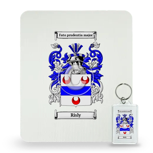 Risly Mouse Pad and Keychain Combo Package