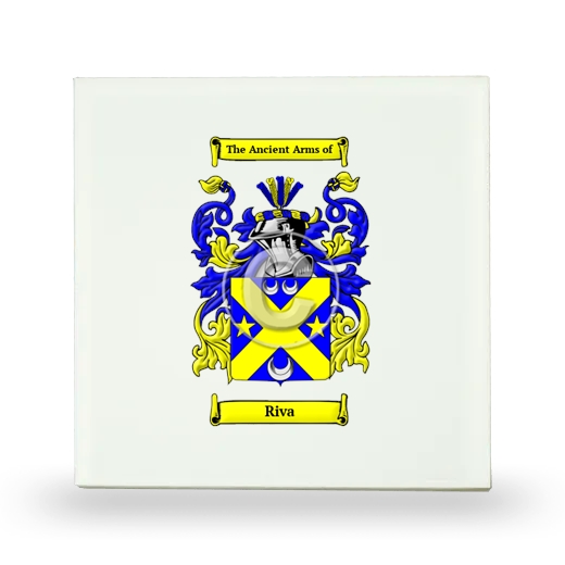 Riva Small Ceramic Tile with Coat of Arms