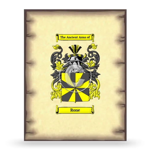 Rone Coat of Arms Print