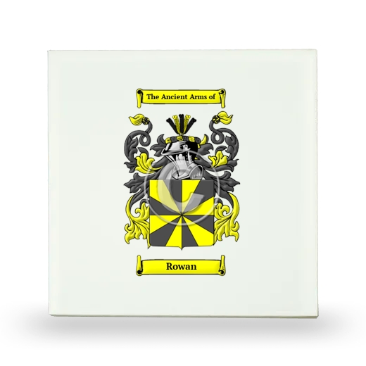 Rowan Small Ceramic Tile with Coat of Arms