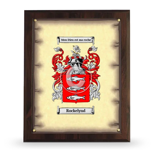 Rockelynd Coat of Arms Plaque