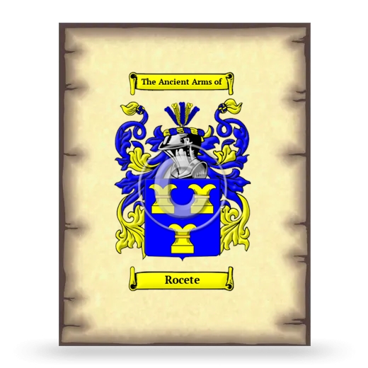 Rocete Coat of Arms Print