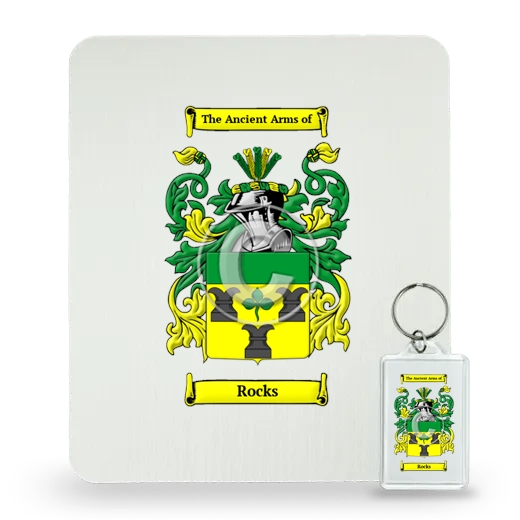 Rocks Mouse Pad and Keychain Combo Package