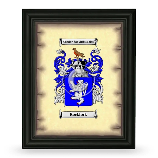 Rockfork Coat of Arms Framed - Black