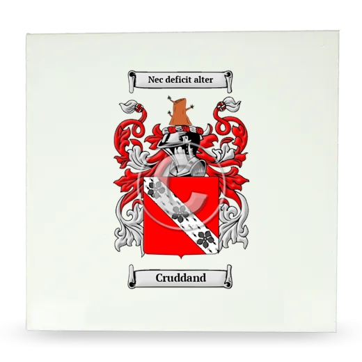 Cruddand Large Ceramic Tile with Coat of Arms