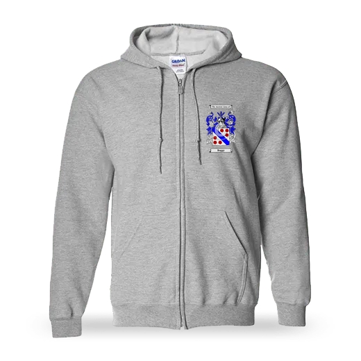 Roggy Unisex Coat of Arms Zip Sweatshirt