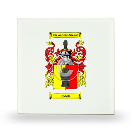 Rohde Small Ceramic Tile with Coat of Arms