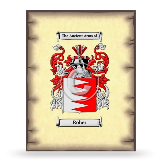 Roher Coat of Arms Print