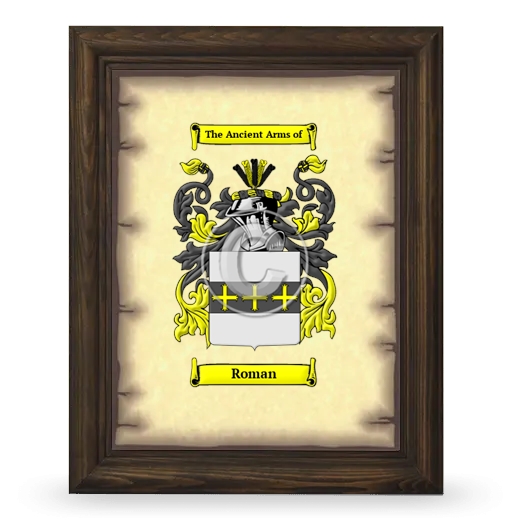 Roman Coat of Arms Framed - Brown