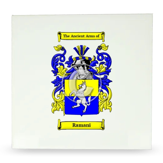 Ramani Large Ceramic Tile with Coat of Arms