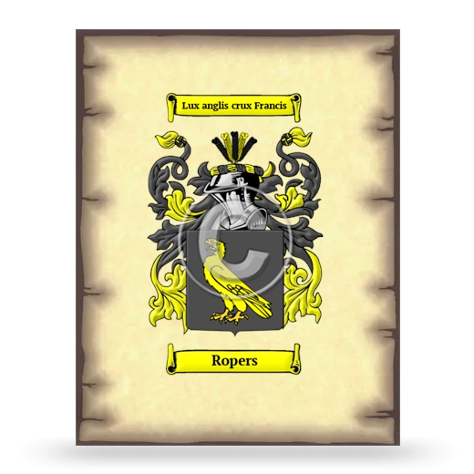 Ropers Coat of Arms Print