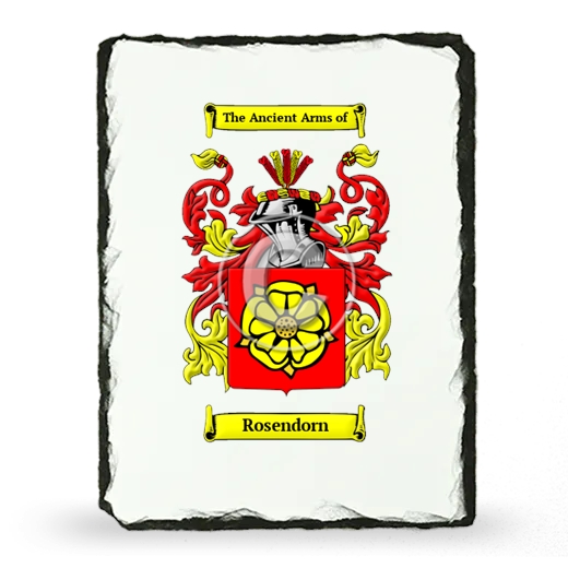 Rosendorn Coat of Arms Slate