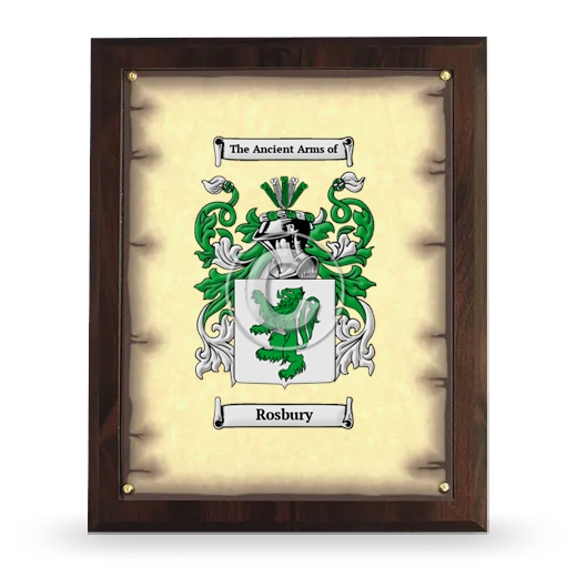 Rosbury Coat of Arms Plaque