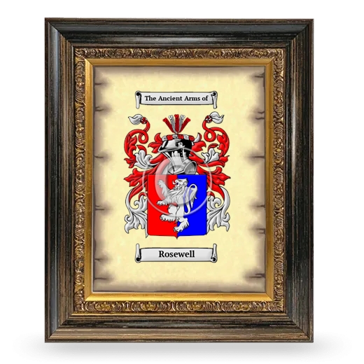 Rosewell Coat of Arms Framed - Heirloom