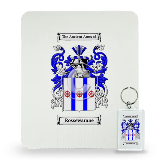 Rossewarane Mouse Pad and Keychain Combo Package