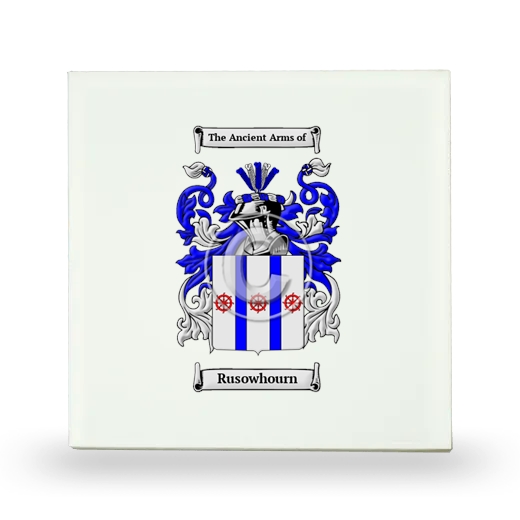 Rusowhourn Small Ceramic Tile with Coat of Arms