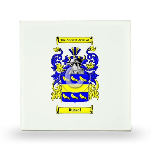 Russal Small Ceramic Tile with Coat of Arms