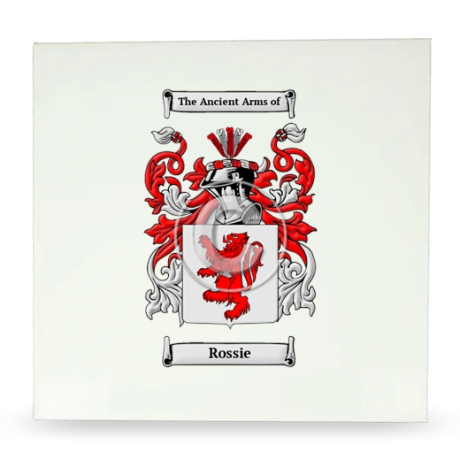 Rossie Large Ceramic Tile with Coat of Arms
