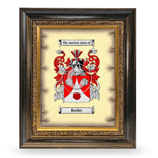 Rosler Coat of Arms Framed - Heirloom